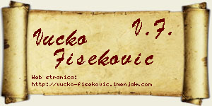 Vučko Fišeković vizit kartica